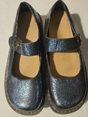 Ingaro Jane Women's 9.5 Blue Mary Jane Slip Resistant Shoes Comfort Work Velcro